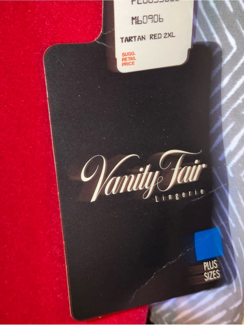Vtg Vanity Fair Velour Robe Red House Coat Medium Snap Buttons Pockets NWT 2XL - Picture 3 of 6